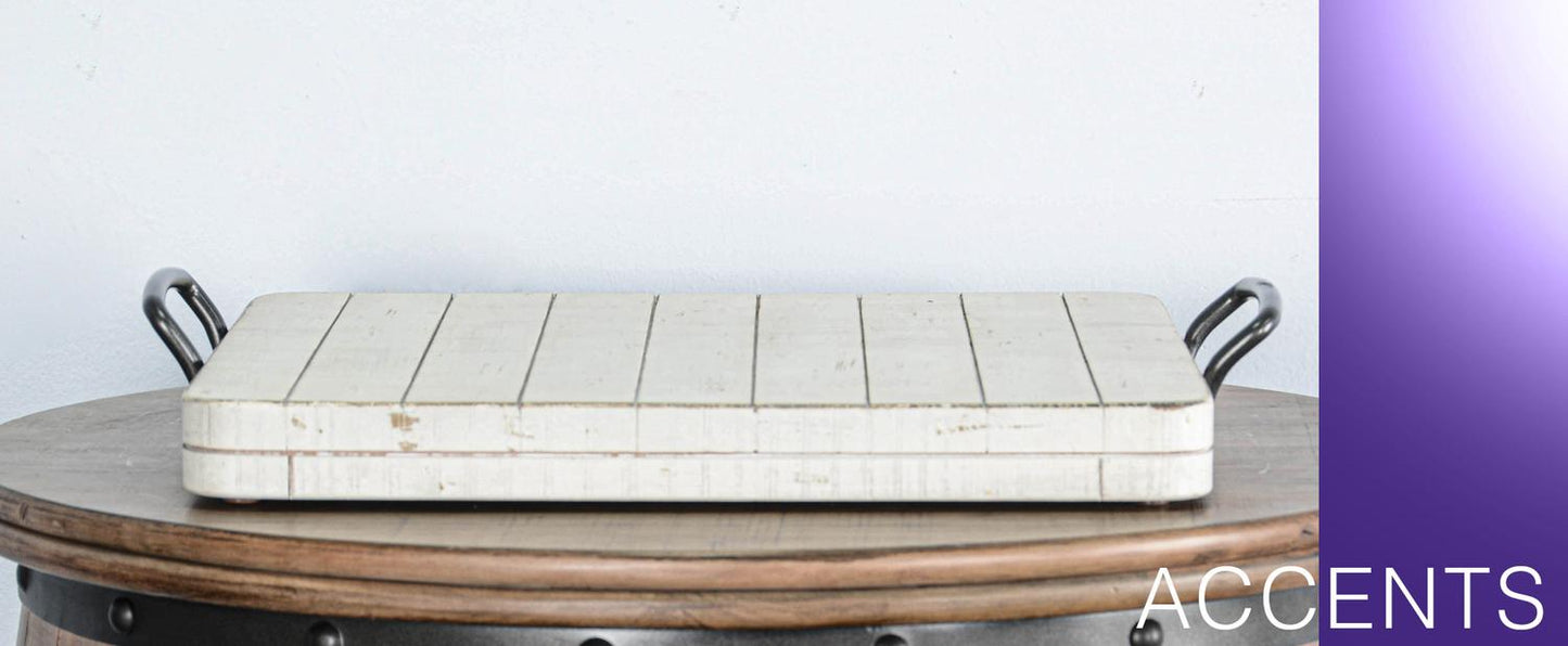 White Sand Ottoman Tray