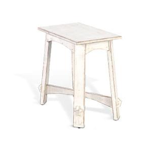 White Sand Chair Side Table