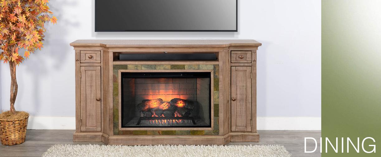 TV Console w/ Fireplace Option