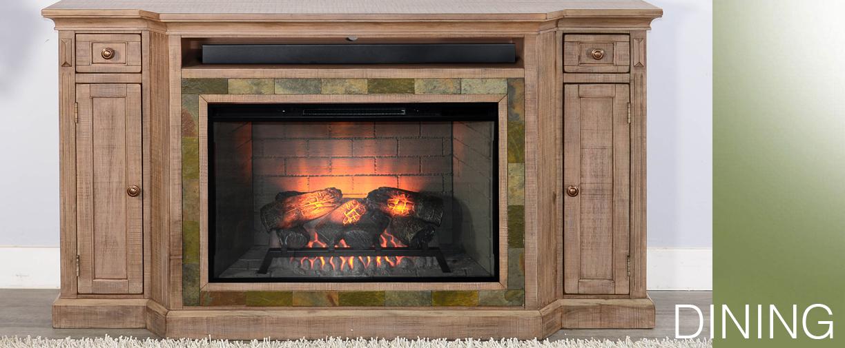 TV Console w/ Fireplace Option