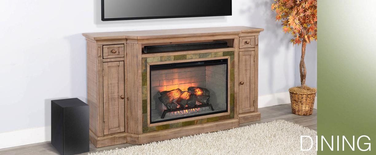 TV Console w/ Fireplace Option