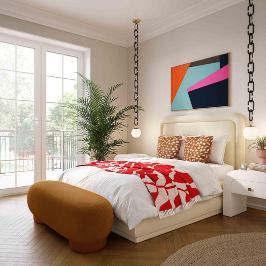 Amber 18" Genuine Goatskin Square Pillow