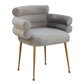 Dente Grey Velvet Dining Chair by Inspire Me! Home Decor