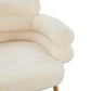 Dente Cream Faux Sheepskin Dining Chair by Inspire Me! Home Decor