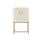 Lisa Cream Pleated Velvet Dining Chair by Inspire Me! Home Decor