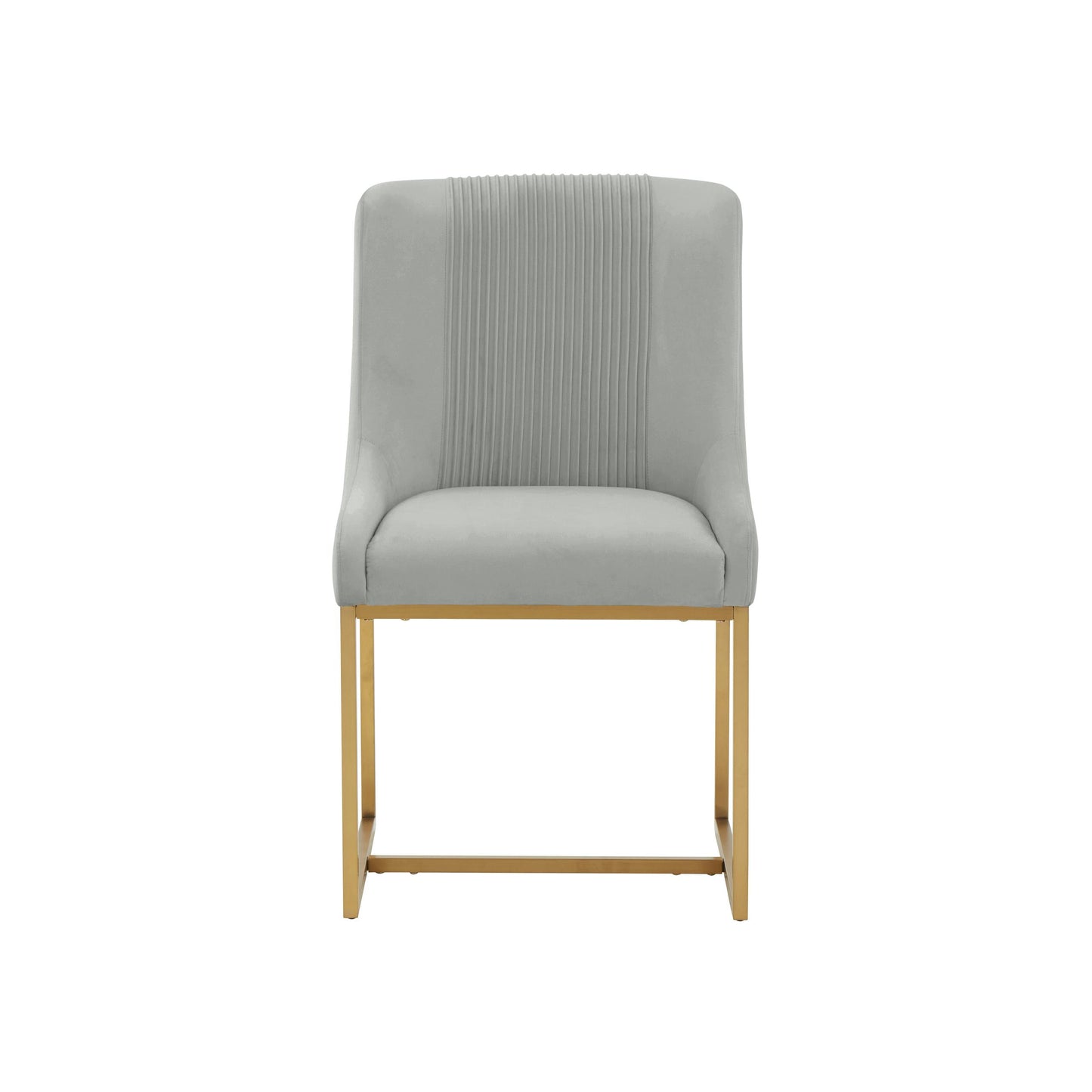 Lisa Grey Pleated Velvet Dining Chair by Inspire Me! Home Decor
