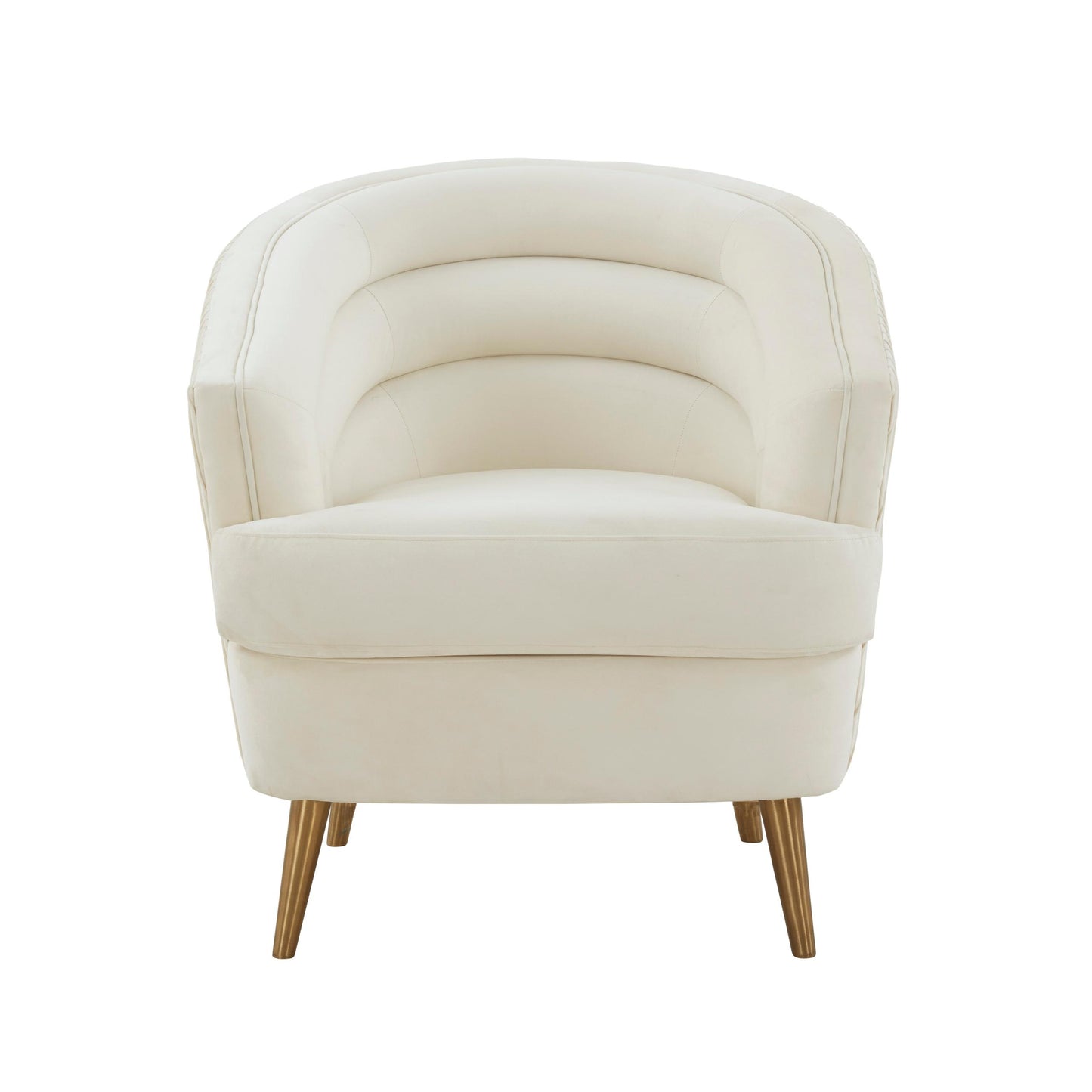 Jules Cream Velvet Accent Chair by Inspire Me! Home Decor