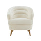 Jules Cream Velvet Accent Chair by Inspire Me! Home Decor