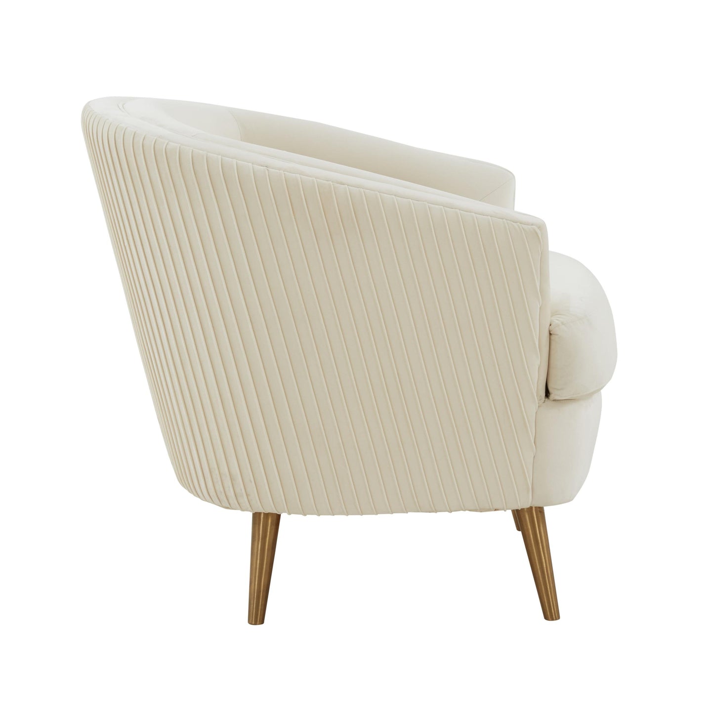 Jules Cream Velvet Accent Chair by Inspire Me! Home Decor