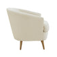 Jules Cream Velvet Accent Chair by Inspire Me! Home Decor