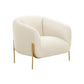 Kandra Cream Velvet Accent Chair by Inspire Me! Home Decor