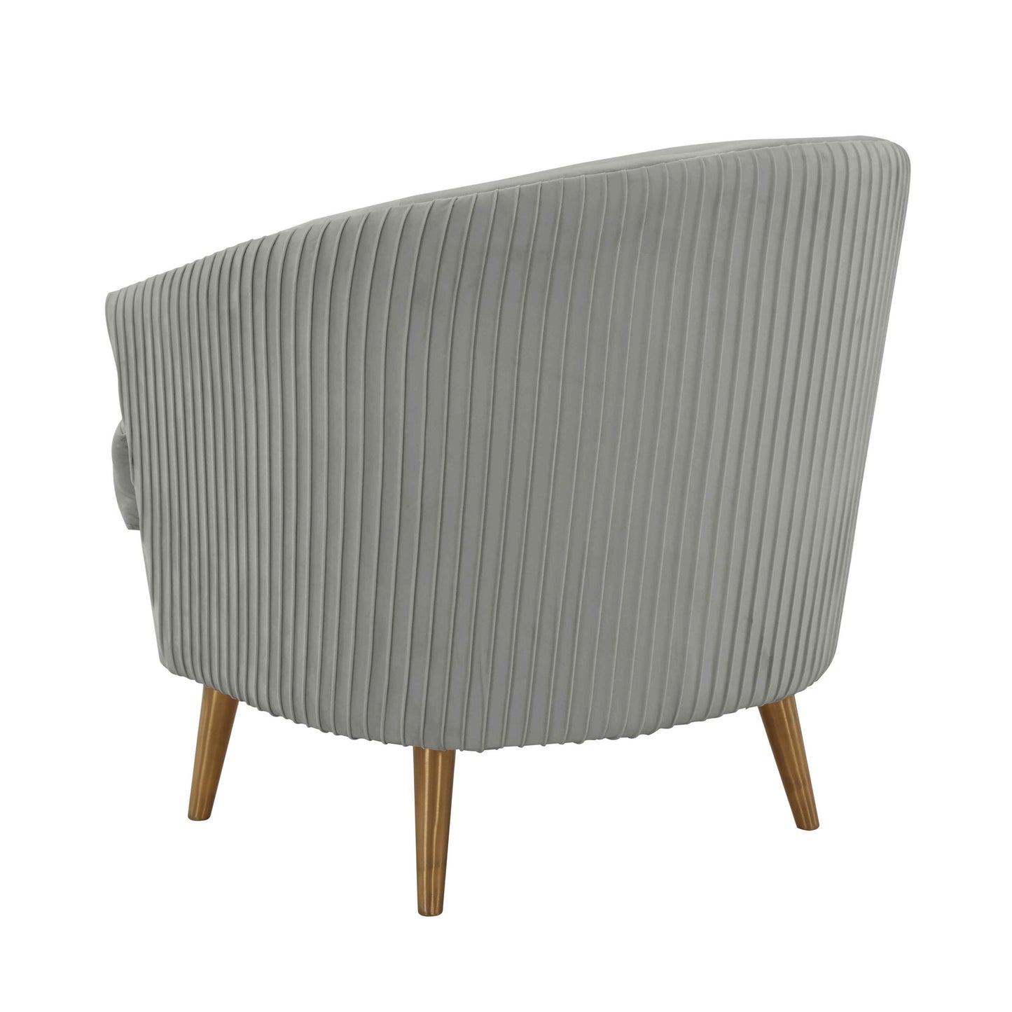 Jules Light Grey Velvet Accent Chair by Inspire Me! Home Decor