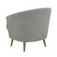 Jules Light Grey Velvet Accent Chair by Inspire Me! Home Decor