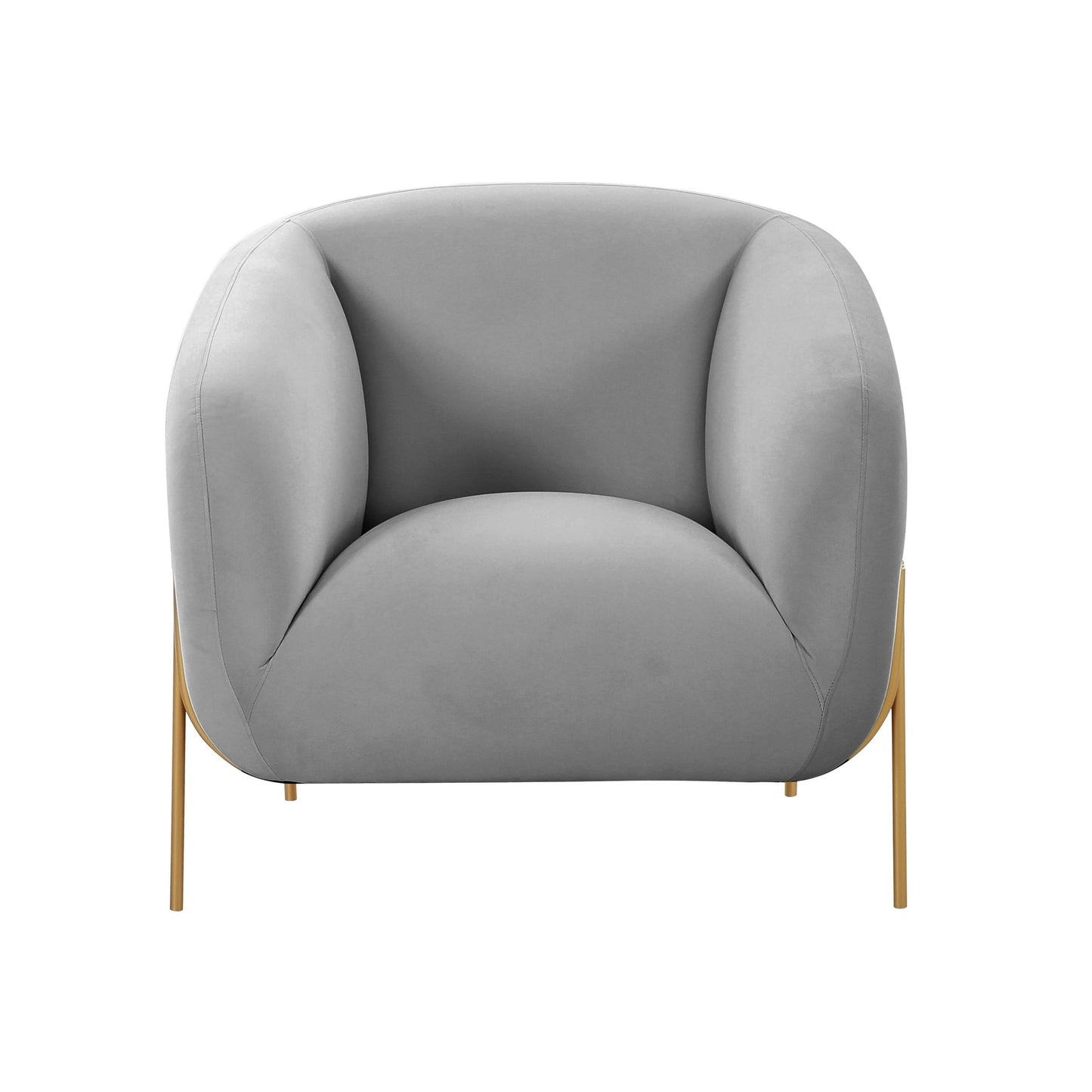Kandra Grey Velvet Accent Chair by Inspire Me! Home Decor