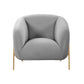 Kandra Grey Velvet Accent Chair by Inspire Me! Home Decor