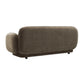 Kandor Chocolate Brown Textured Velvet Sofa
