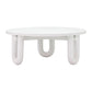 Tildy White Concrete Coffee Table
