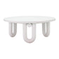 Tildy White Concrete Coffee Table