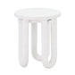 Tildy White Concrete Side Table