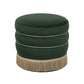 Lakka Green Velvet Ottoman