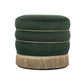 Lakka Green Velvet Ottoman