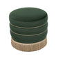 Lakka Green Velvet Ottoman