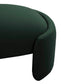 Toledo Forest Green Velvet Bench