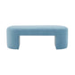 Elena Light Blue Velvet Bench