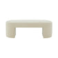 Elena Cream Velvet Bench