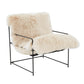 Kimi Natural Genuine Sheepskin Chair