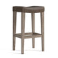 Vail Maple Leather Bar Saddle Stool