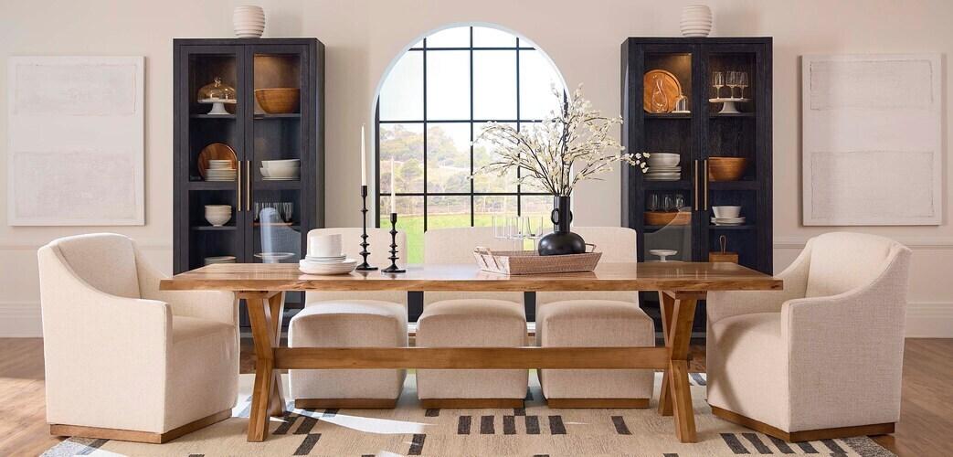 Banks Arm Chair with Maple Base