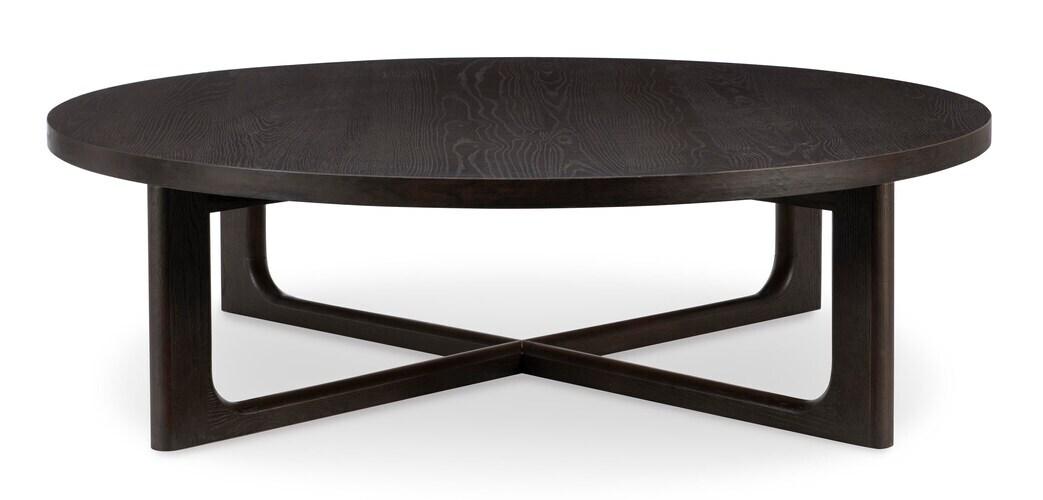 Reston 48" Oak Round Cocktail Table