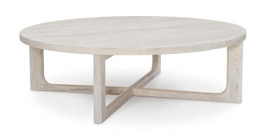 Reston 54" Oak Round Cocktail Table