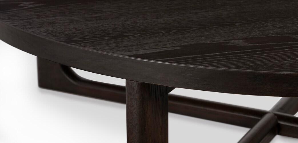 Reston 54" Oak Round Cocktail Table