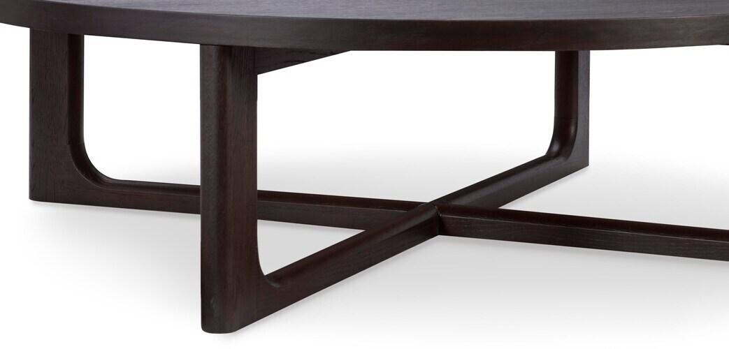 Reston 54" Oak Round Cocktail Table