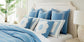 Augusta Blue+Ivory Pillow Cover