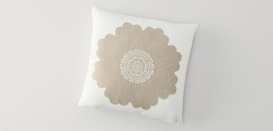 Macon Ivory/Nat Pillow Cover + Insert