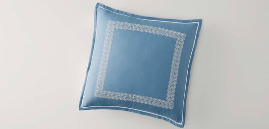 Lexington Euro Sham Blue/Iv