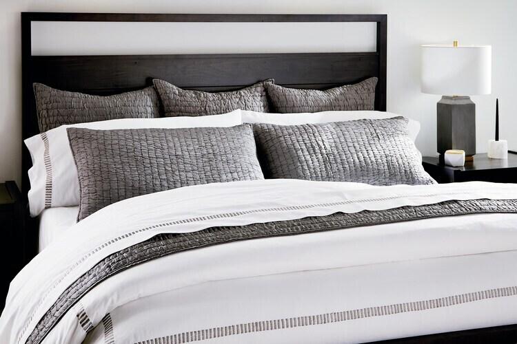 Savona Grey King Sham