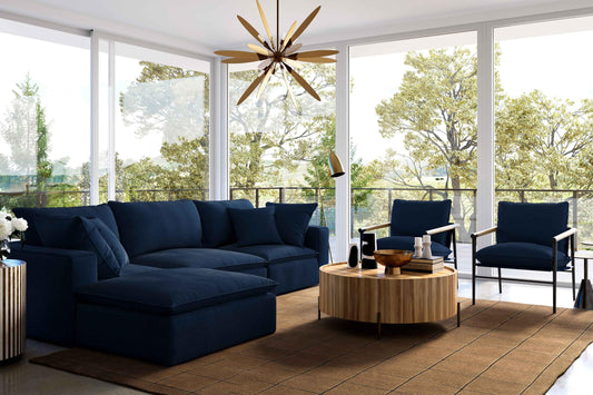 Cali Navy Accent Chair