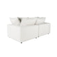 Cali Pearl Modular 2 Piece Loveseat