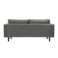 Cave Ash Gray Velvet Loveseat