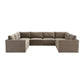 Willow Taupe Modular 8 Piece Large U Sectional