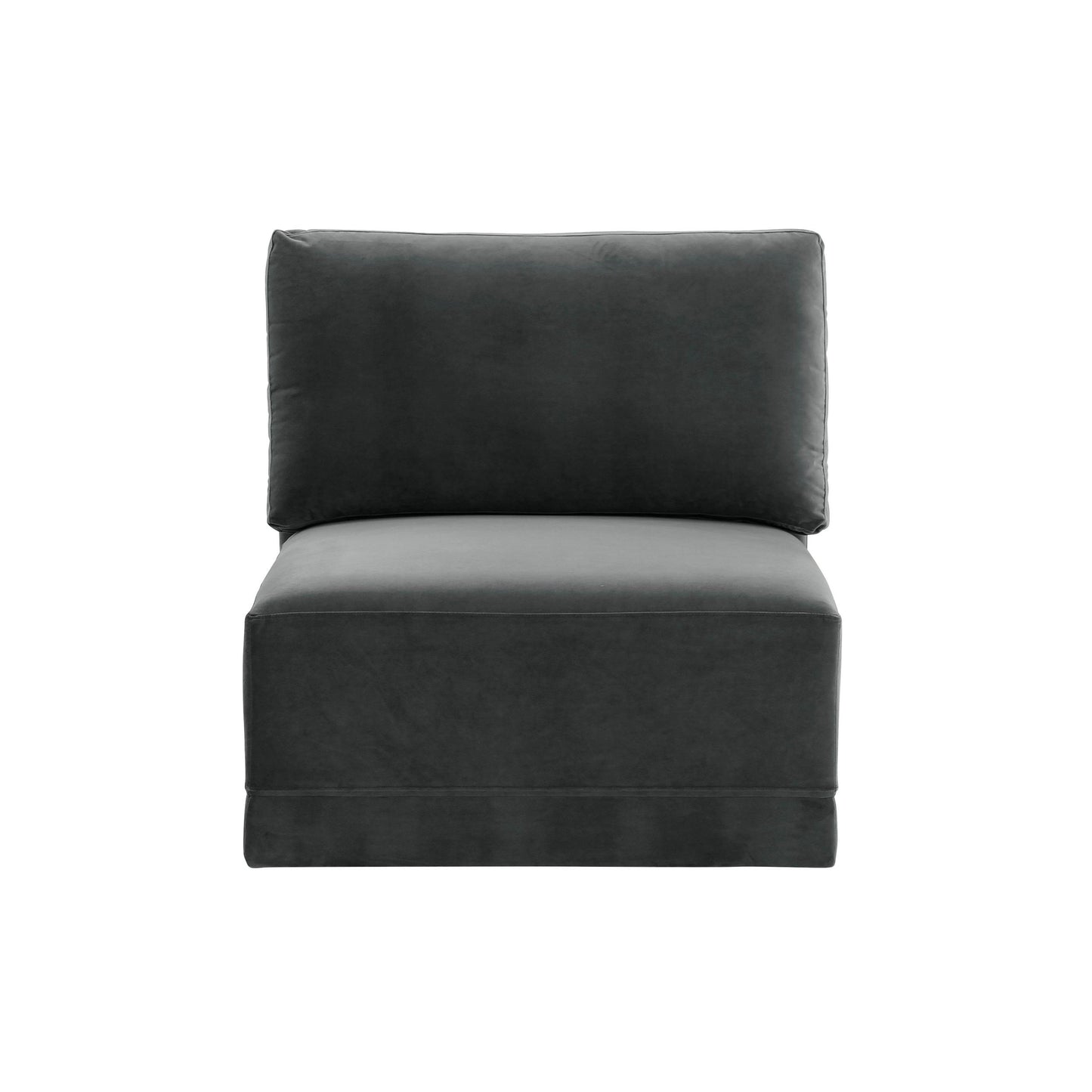 Willow Charcoal Armless Chair