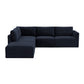 Willow Navy Modular 5 Piece LAF Sectional