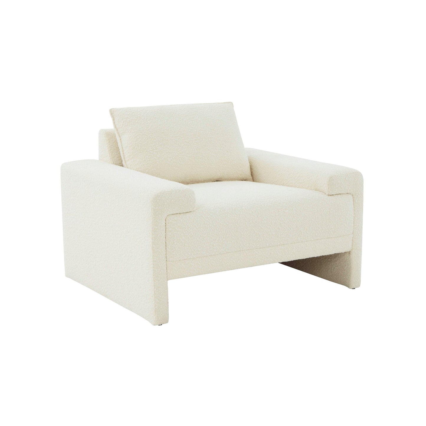 Maeve Cream Boucle Upholstered Accent Chair