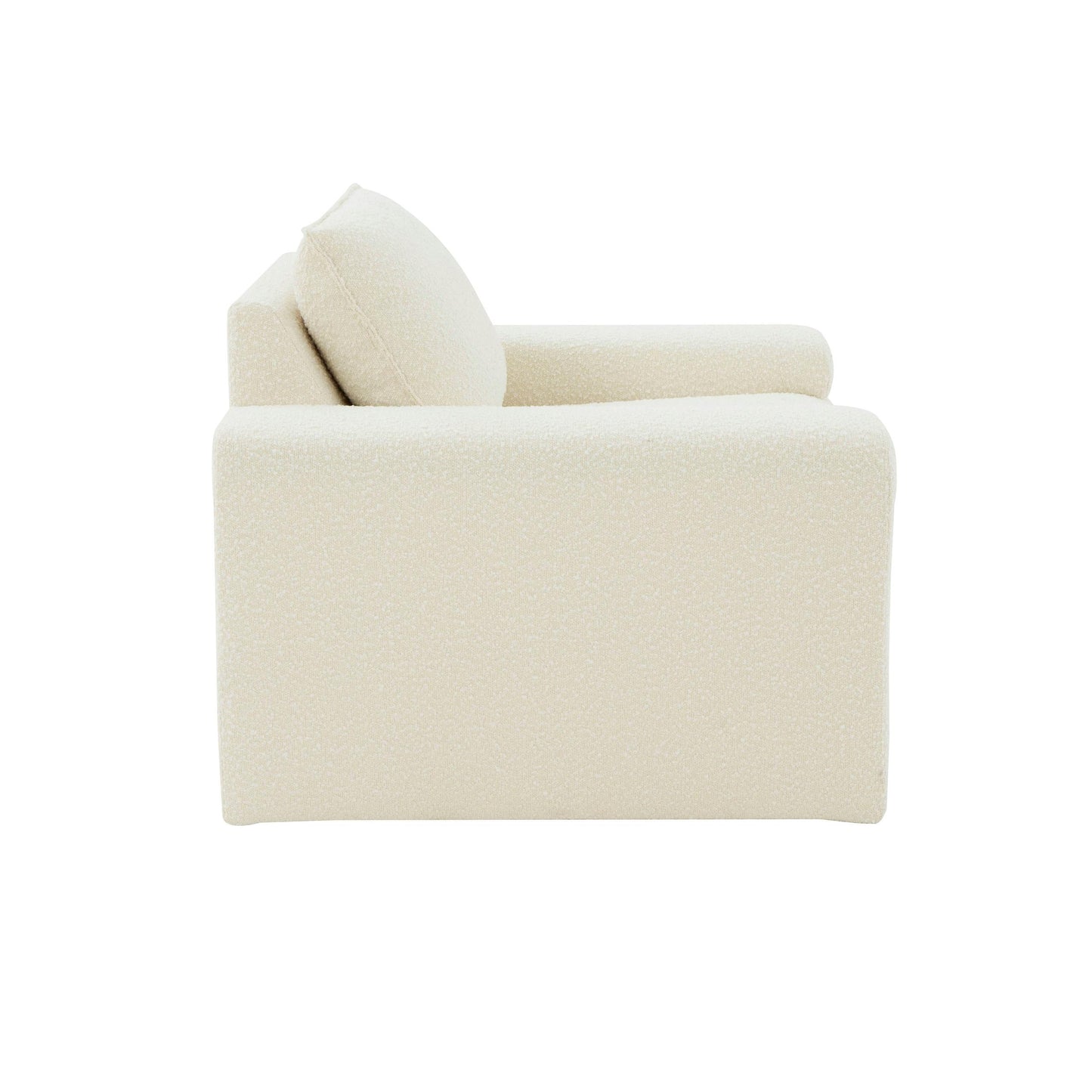Maeve Cream Boucle Upholstered Accent Chair