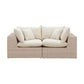 Cali Natural Wicker Outdoor Modular Loveseat