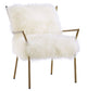 Lena White Sheepskin Chair